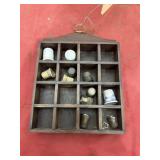 Small Display Shelf w/Thimbles