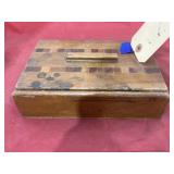 Wooden Box w/Inlay Lid