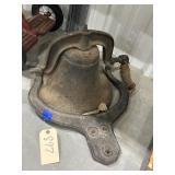 Cast Iron Farm Bell w/Yoke for Mounting