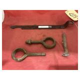 4 Pcs - Railroad Spike - Wrench & Pins