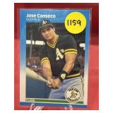 2ND YR CARD 1987 FLEER JOSE CANSECO