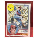 1983 TOPPS HOF STEVE CARLTON CARD
