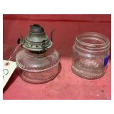 Oil Lamp Base & Kerr Jar