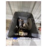 Granite Pan - Light Fixtures & More in Plastic Bin