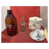Napco Circus Clown Cookie Jar - Milk Bottle