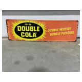 Metal Sign "Double Cola" 26"x8"