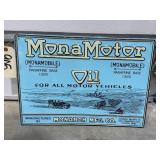 Metal Sign Mona Motor Oil" 20"x14"