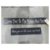2 - Wooden Signs
