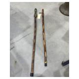 2 - Wooden Walking Sticks