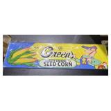 Metal Sign "Greens" 29"x8"