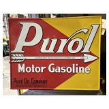 Metal Sign "Purol" 29"x23"