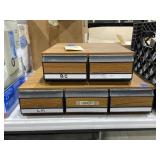 2 - Cassette Tape Holders w/Cassette Tapes