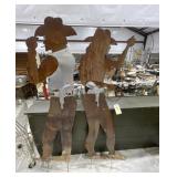 Western Man & Woman Metal Cutouts 70"H