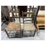 2 - Chairs w/Woven Seats