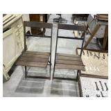 2 - Vintage Folding Chairs