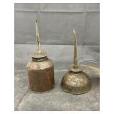 2 Rat Tail Oil Cans