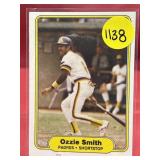 1982 FLEER HOF OZZIE SMITH CARD