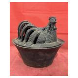 Cast Iron Chicken on Nest