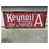 Metal Sign "Keynoil" 23"x10"