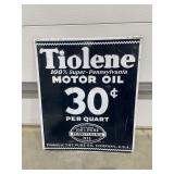 Metal Sign "Tiolene Motor Oil" 19"x24"