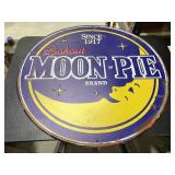 Metal Sign "Moon Pie" 23-1/2"Dia