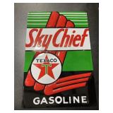 Metal Sign "Sky Chief Texaco" 12"x18"
