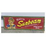 Metal Sign "Sunbeam" 42"x14"