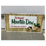 Metal Sign "Mt Dew" 29"x14"