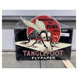 Metal Sign "Tanglefoot Fly Paper" 17"x14"