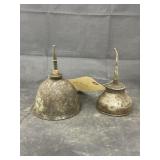 2 Rat Tail Oil Cans