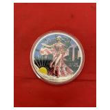 2001 Colorized American Silver Eagle