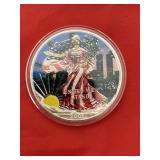 2001 Colorized American Silver Eagle