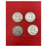 4pc - Franklin Half Dollars