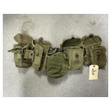 Army Belt w/Canteen & Mag Pouches