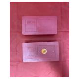 2pc - Ammo Cases - 1 Partial Full 45 Auto Ammo