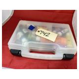 Craft Paints in Storage Box