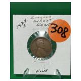 1924-S Lincoln Wheat Cent Fine