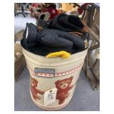 Tin w/Hats & Gloves & Ear Muffs