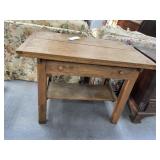 Wood Table 41"L x 26"W x 30"H & Top