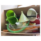 Box of Assorted Plastic Funnels & Tubes