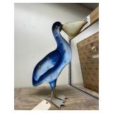 Metal Pelican Dï¿½cor - Lighted 24"H