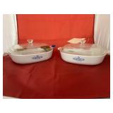 2 - Corningware Casserole Dishes w/Lids