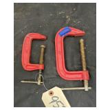2 - C Clamps 3" & 4"