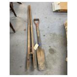 Post Hole Digger & Shovel