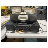 Phillips Radio/CD Player & Sanyo VHS Player