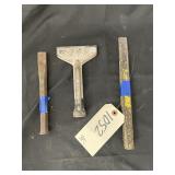 3 - Assorted Chisels/Punches