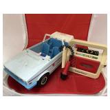 2 Pcs - Fisher Price Cassette Player & Plastic Car