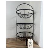 Metal 3-Tired Fruit Stand