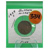 1928-S Buffalo Nickel Fine