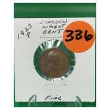 1923-P Lincoln Wheat Cent Fine